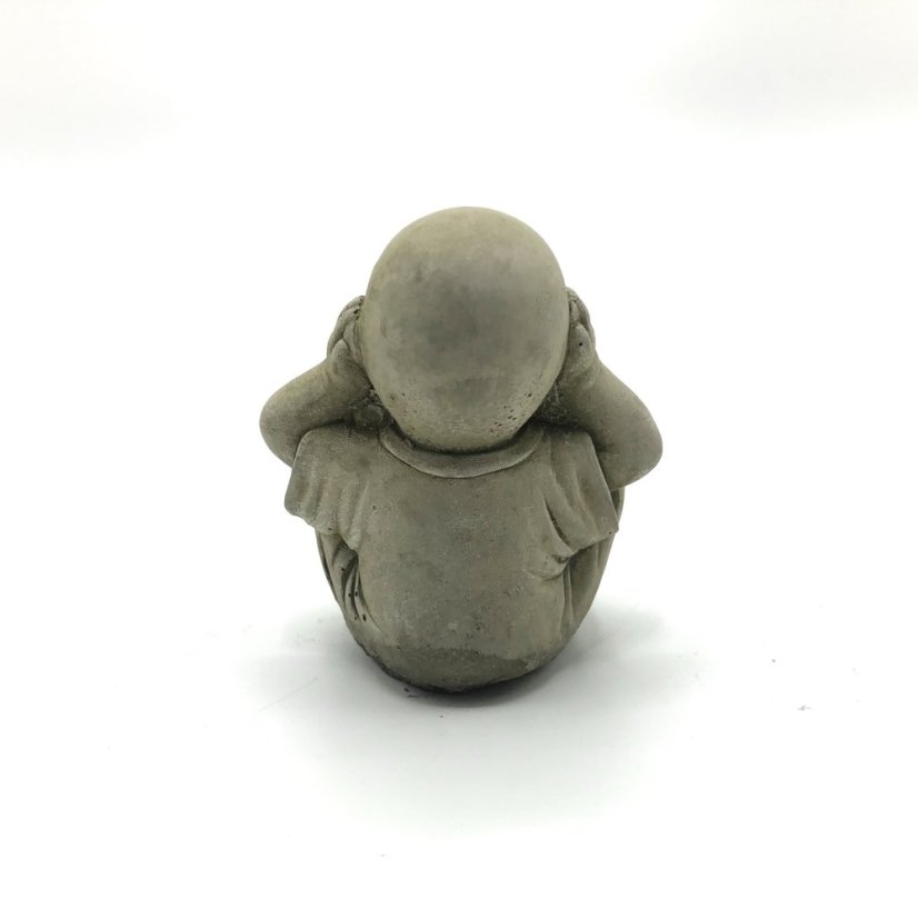 Zahradní betonová dekorace - Malý Mnich - neslyším