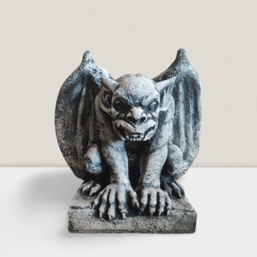 Steinfigur Gartenfigur Gargoyle mani 31x31 1125
