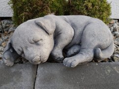 Steinfigur Gartenfigur Labrador Marley 33x20x14 925