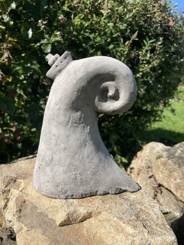 Zahradní betonová dekorace - Vlnka