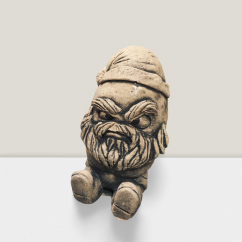 Steinfigur Gartenfigur Ei Santa Grummel 20cm kopie