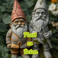 Proč jsou betonové sošky lepší než plastové? 🏛️
