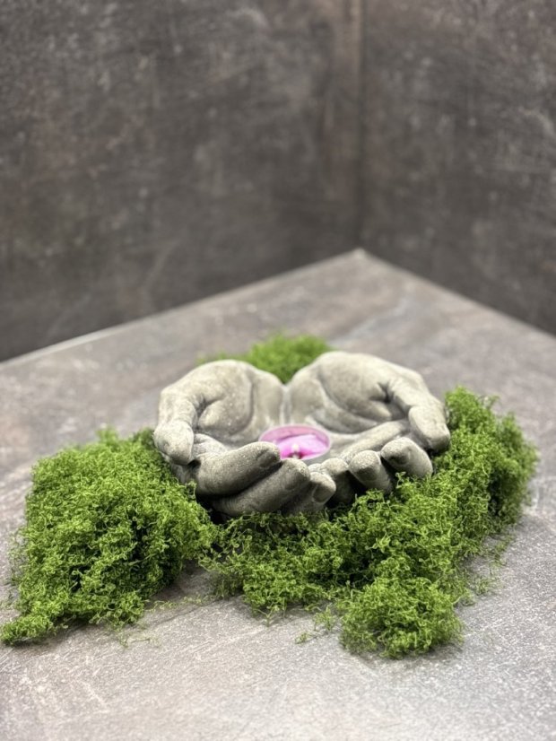 Betonová dekorace - Dlaně