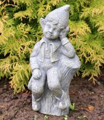 Steinfigur Gartenfigur Fee Arion 29x15cm Steinfigur Gartenfigur Fee Arion 29x15cm