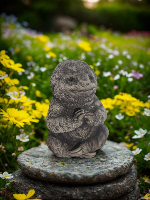 Zahradaní betonová dekorace - Lenochod