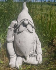 Steinfigur Gartenfigur Zwerg Larry 27x18cm 675