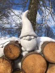 Steinfigur Gartenfigur Zwerg Lui 31x15 675kč