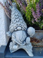 Steinfigur Gartenfigur Wichtel Nils 19cm 625kč