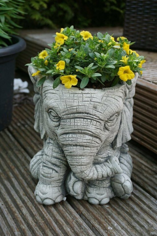 Steinfigur Gartenfigur Elefant Orlo 23x22x20 1025