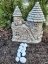 Steinfigur Gartenfigur Feenhaus burg 28x23 880