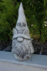 Steinfigur Gartenfigur Wichtel Halloween 41x19 1040