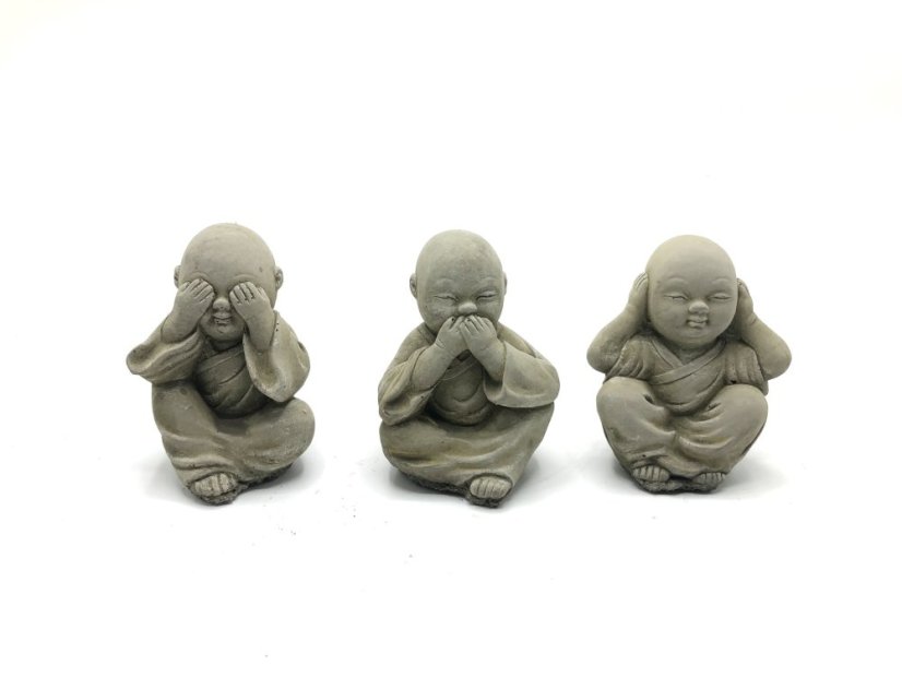 Zahradni betonová dekorace - Trio Mnichů Zahradni betonová dekorace - Trio Mnichů