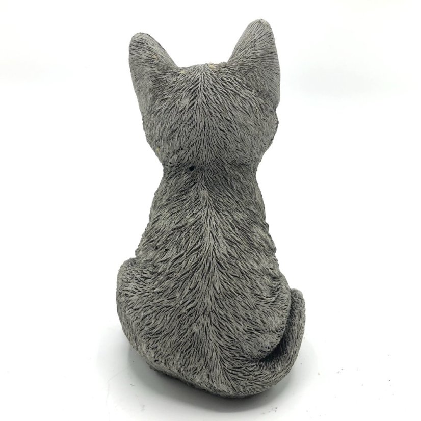 Zahradní betonová dekorace - Sedící koťátko