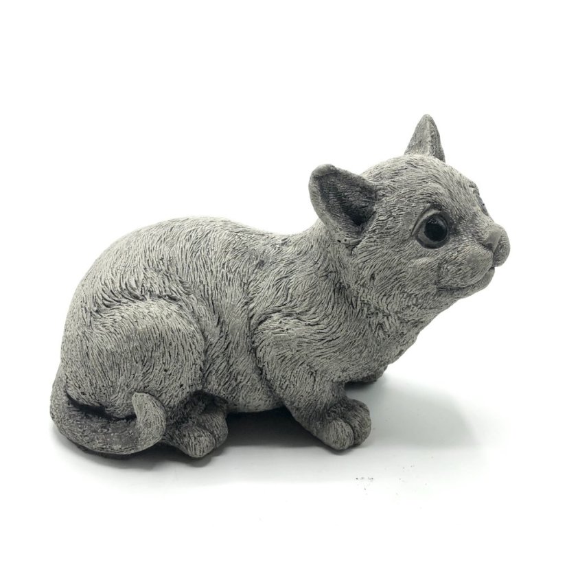 Zahradní betonová dekorace - Usměvavá kočka