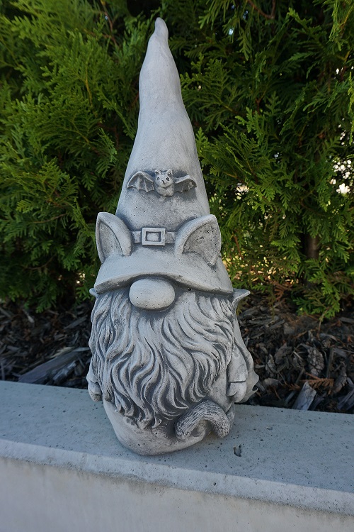 Steinfigur Gartenfigur Wichtel Halloween 41x19 1040