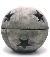 Zahradní betonová dekorace Vánoční koule