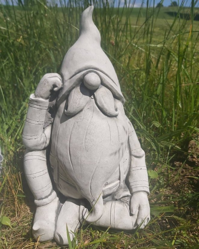 Steinfigur Gartenfigur Zwerg Larry 27x18cm 675