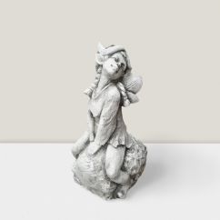 Steinfigur Gartenfigur Fee Ella28x14cn