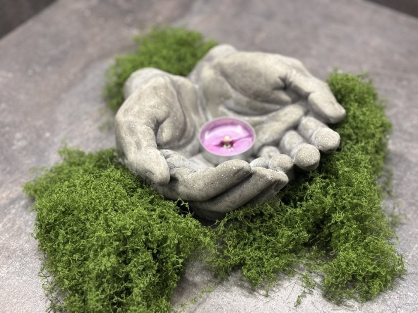 Betonová dekorace - Dlaně