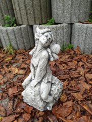 Steinfigur Gartenfigur Fee Ella28x14cn