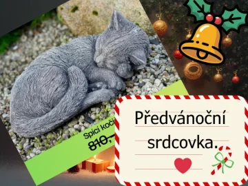Vánoční překvapení pro vaše milované – spící kočka za polovinu!🤩
