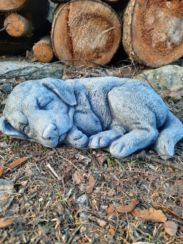 Steinfigur Gartenfigur Beagle Balu 34x24x11 925