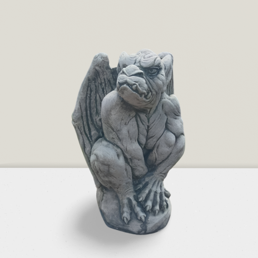 Steinfigur Gartenfigur Gargoyle hansi 30x21cm 875