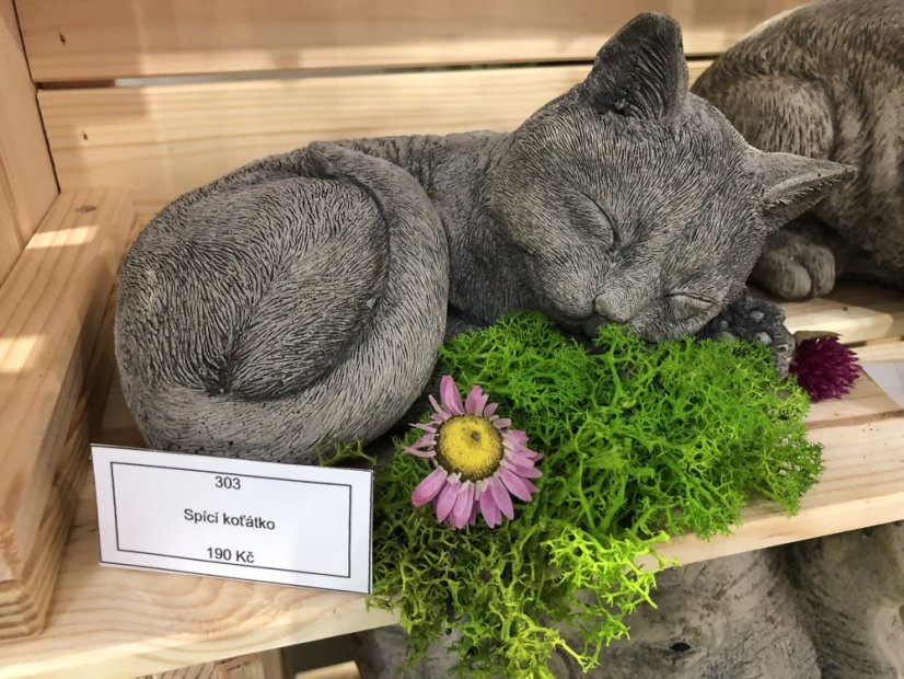 Dekorační dřevěná bedýnka s mechem 46x31x25