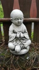 Steinfigur Gartenfigur Buddha sitzend