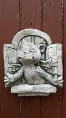 Steinfigur Gartenfigur Drache Willy