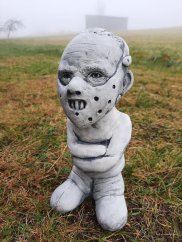 Steinfigur Gartenfigur Gartenkiller Hannibal 26x13x11cm 875