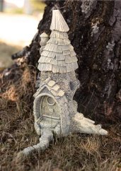 Steinfigur Gartenfigur Feenhaus Twintower 31x21 749kc