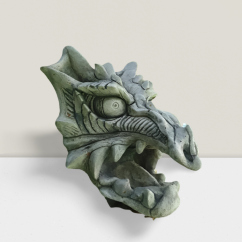 Steinfigur Gartenfigur Drache Sharock