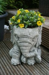 Steinfigur Gartenfigur Elefant Orlo 23x22x20 1025 Steinfigur Gartenfigur Elefant Orlo 23x22x20 1025