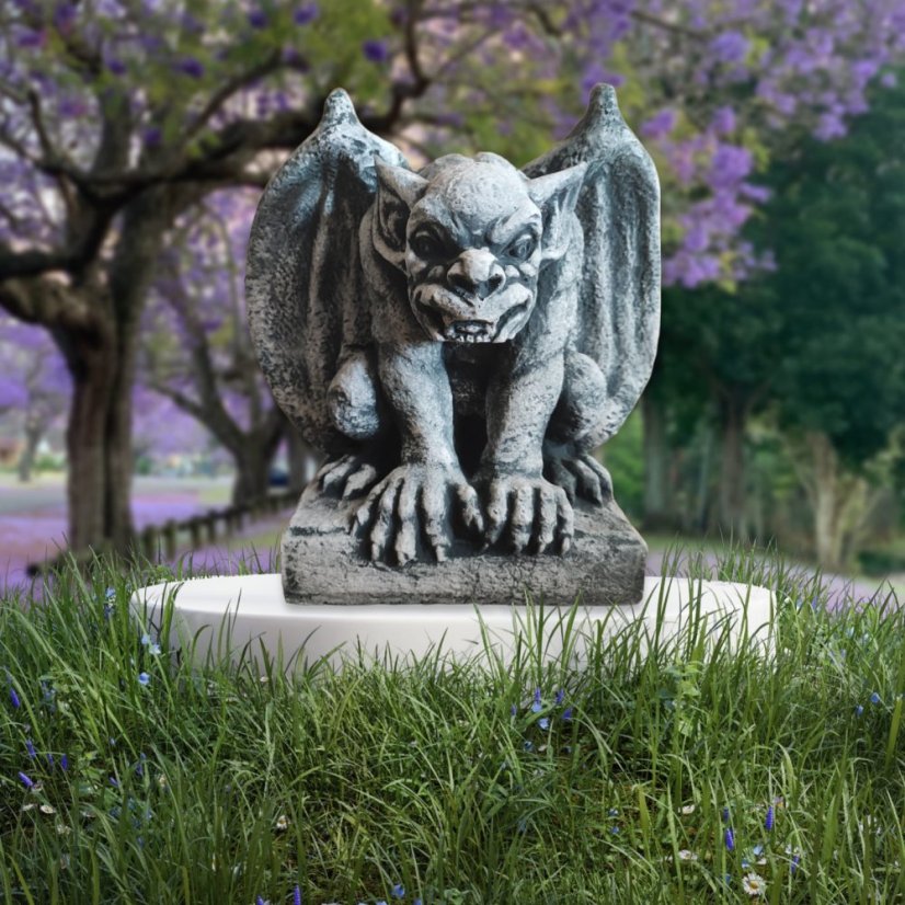 Steinfigur Gartenfigur Gargoyle mani 31x31 1125