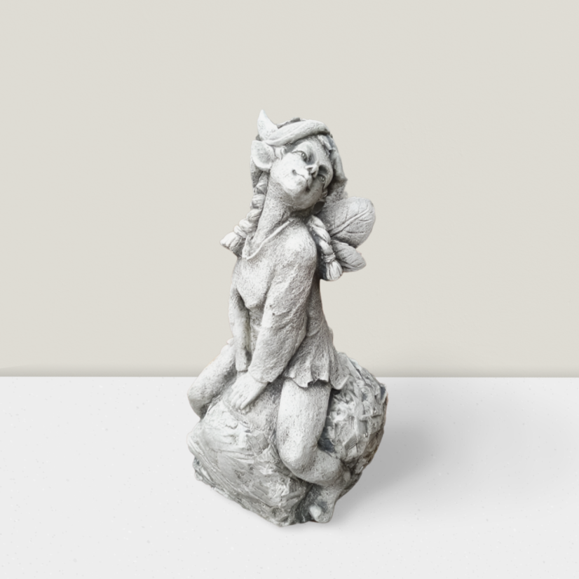 Steinfigur Gartenfigur Fee Ella28x14cn