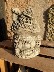 Steinfigur Gartenfigur Feenhaus Tinki 21x12 550