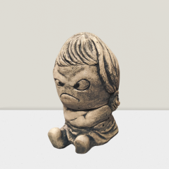 Steinfigur Gartenfigur Ei Grummeline 20cm kopie